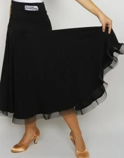 Dame Dansebutikken Danseunderdele Damer-Sort standard nederdel til damer - Ready4dance
