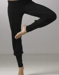 Dame Dansebutikken Pilates Bukser/leggings|Yogabukser-Temps danse sort lækker yogabuks