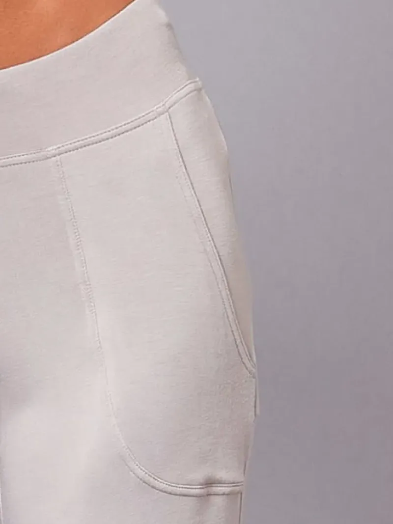 Dansebutikken Pilates Bukser/leggings|Yogabukser-Tempsdanse lys sandfarve behagelig bambus viskose buks