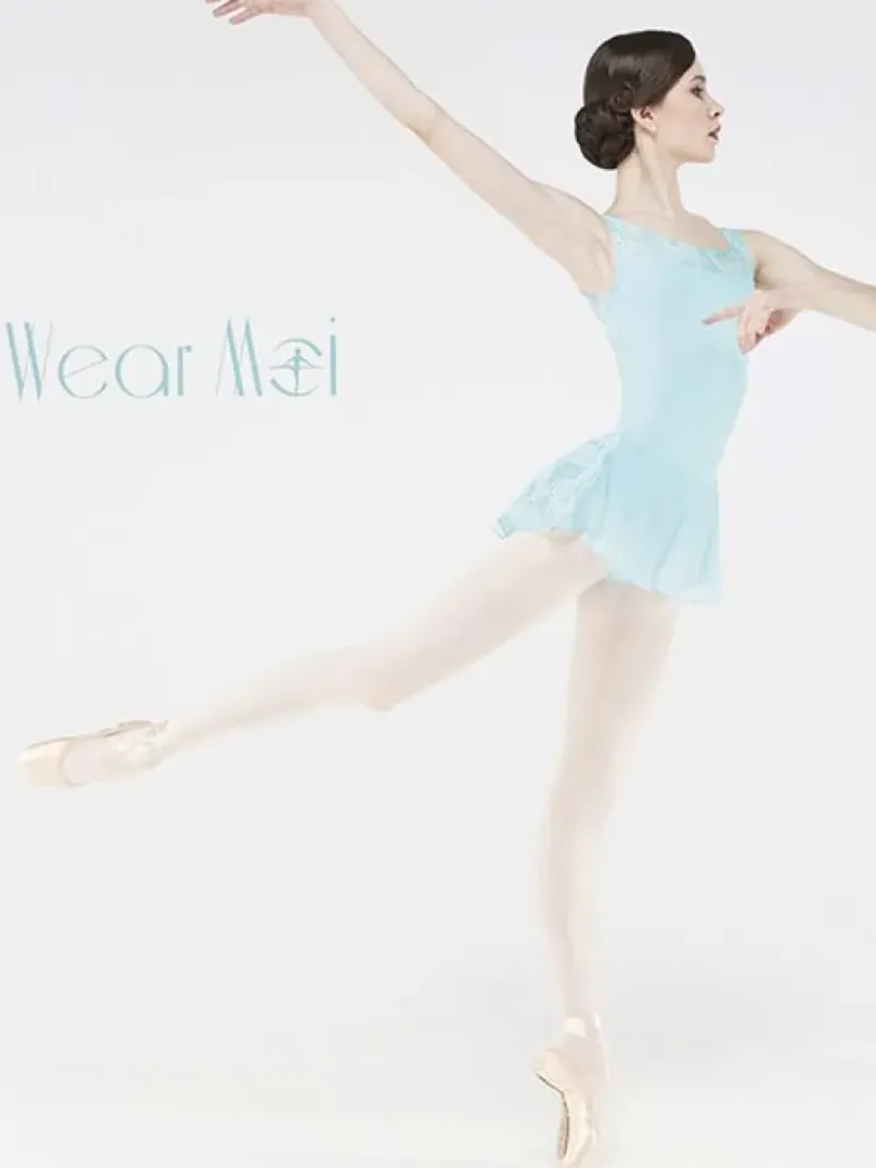 Dame Dansebutikken Balletkjole Piger|Balletdragter Damer-Wear Moi elegant lys turkis balletkjole