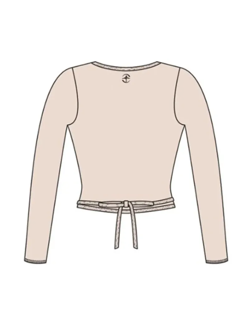Dame Dansebutikken Overdele Damer|Ballet Strik Damer-Wearmoi rosa slå om overdel ballet og gymnastik
