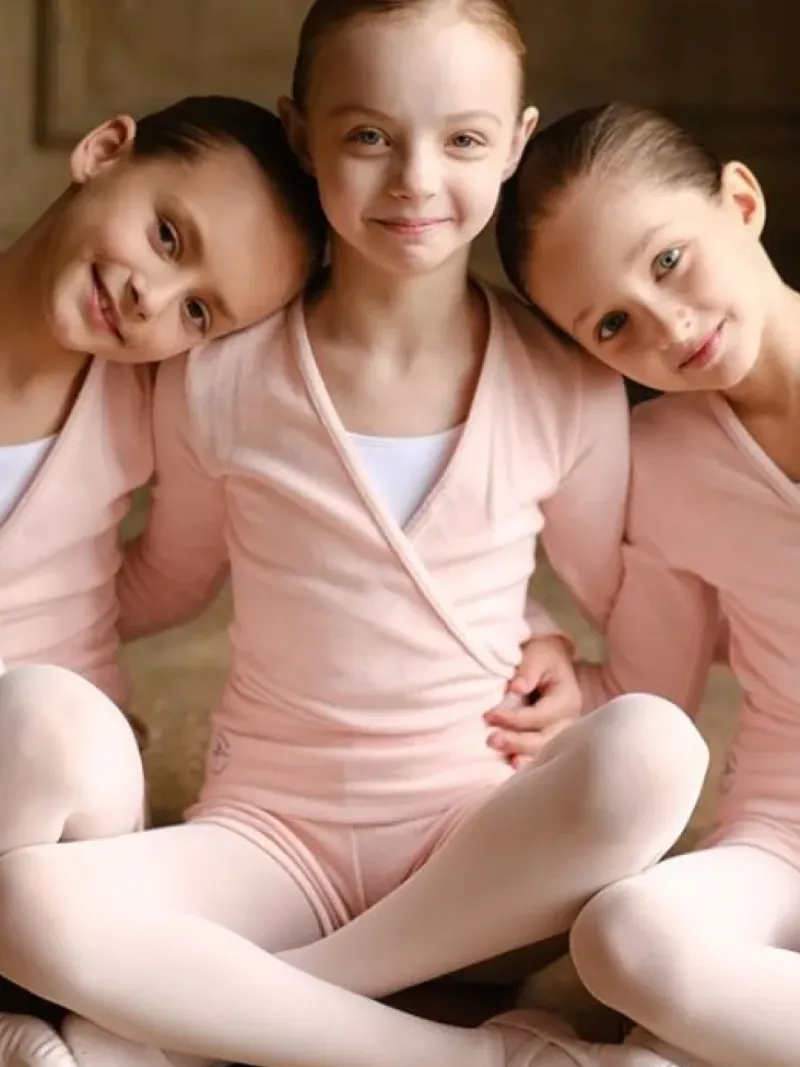 Børn Dansebutikken Underdele Piger|Ballet Underdele Børn-Wearmoi rosa strikshorts børn ballet/gymnastik