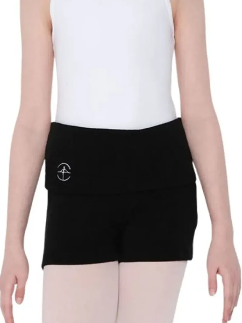 Børn Dansebutikken Underdele Piger|Ballet Underdele Børn-Wearmoi sorte strikshorts børn ballet/gymnastik